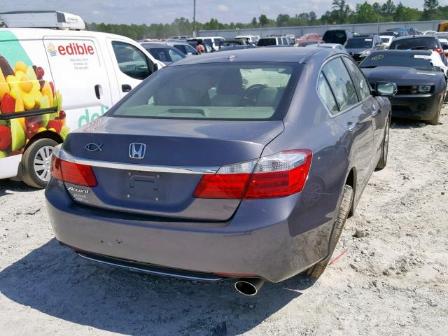 1HGCR2F82EA092713 - 2014 HONDA ACCORD EXL GRAY photo 4