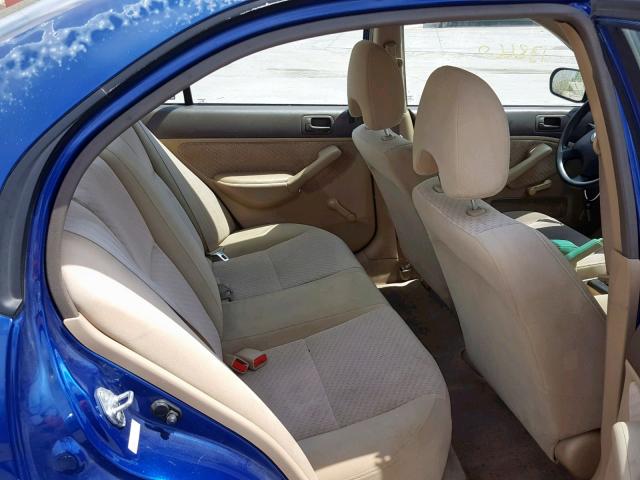 2HGES16375H618198 - 2005 HONDA CIVIC DX V BLUE photo 6