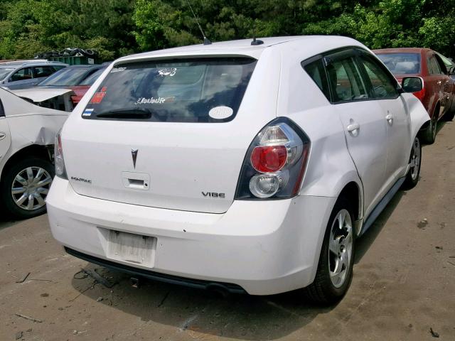 5Y2SP67879Z464074 - 2009 PONTIAC VIBE WHITE photo 4