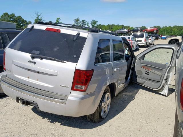 1J8HR58N45C631435 - 2005 JEEP GRAND CHER SILVER photo 4