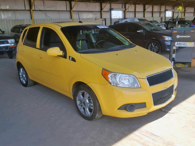 KL1TD66E59B680736 - 2009 CHEVROLET AVEO LS YELLOW photo 1