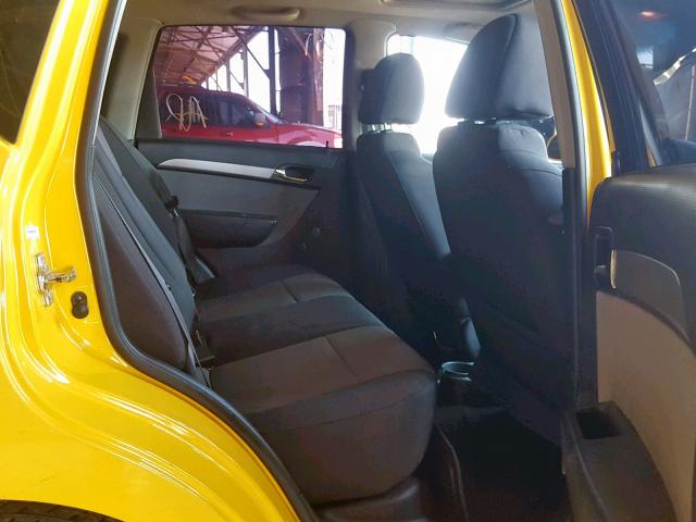 KL1TD66E59B680736 - 2009 CHEVROLET AVEO LS YELLOW photo 6