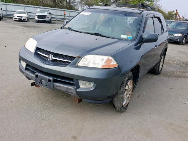 2HNYD187X3H507349 - 2003 ACURA MDX TOURIN GRAY photo 2