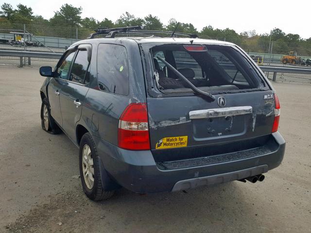 2HNYD187X3H507349 - 2003 ACURA MDX TOURIN GRAY photo 3