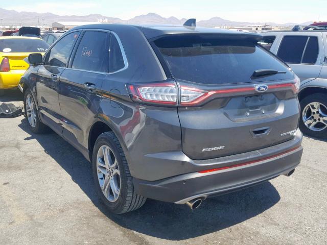 2FMPK4K99HBB37813 - 2017 FORD EDGE TITAN CHARCOAL photo 3