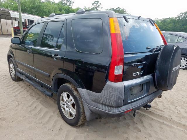 JHLRD78493C044354 - 2003 HONDA CR-V LX BLACK photo 3