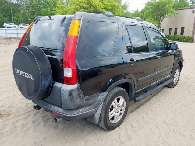 JHLRD78493C044354 - 2003 HONDA CR-V LX BLACK photo 4