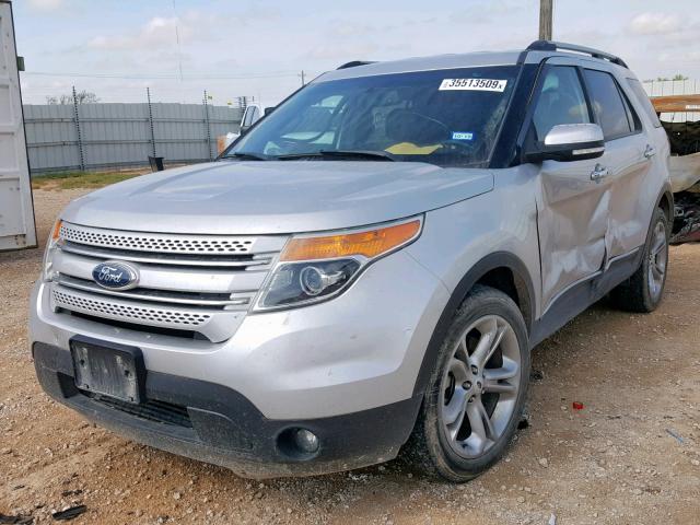 1FM5K7F81FGA05175 - 2015 FORD EXPLORER L SILVER photo 2