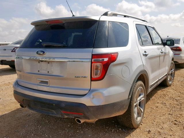 1FM5K7F81FGA05175 - 2015 FORD EXPLORER L SILVER photo 4