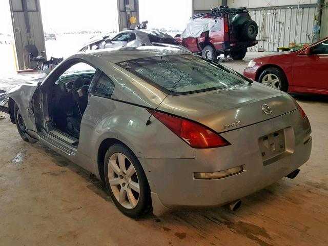 JN1AZ34D83T116173 - 2003 NISSAN 350Z COUPE GRAY photo 3