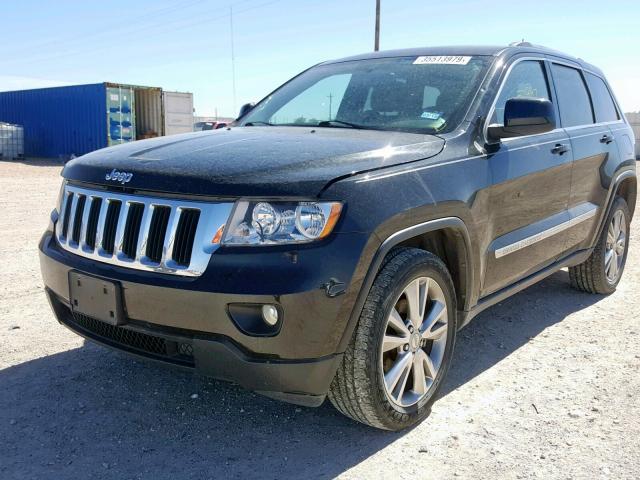 1C4RJEAG9DC620881 - 2013 JEEP GRAND CHER BLACK photo 2