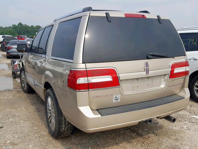 5LMFU27588LJ10146 - 2008 LINCOLN NAVIGATOR 金色 照片 3