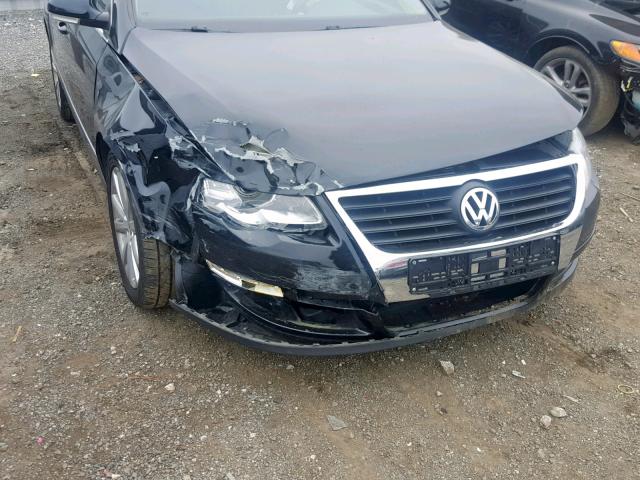 WVWJM7AN0AE167555 - 2010 VOLKSWAGEN PASSAT KOM BLACK photo 9