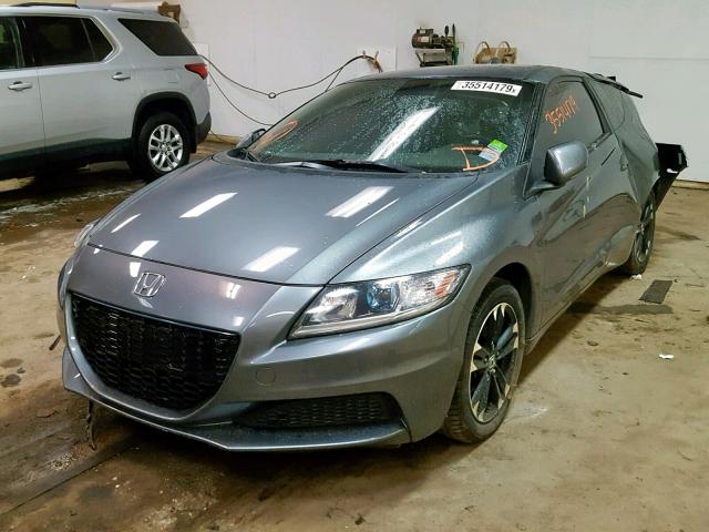 JHMZF1C42FS000748 - 2015 HONDA CR-Z GRAY photo 2