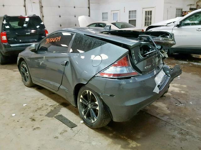 JHMZF1C42FS000748 - 2015 HONDA CR-Z GRAY photo 3