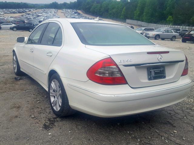 WDBUF56X09B376568 - 2009 MERCEDES-BENZ E 350 WHITE photo 3