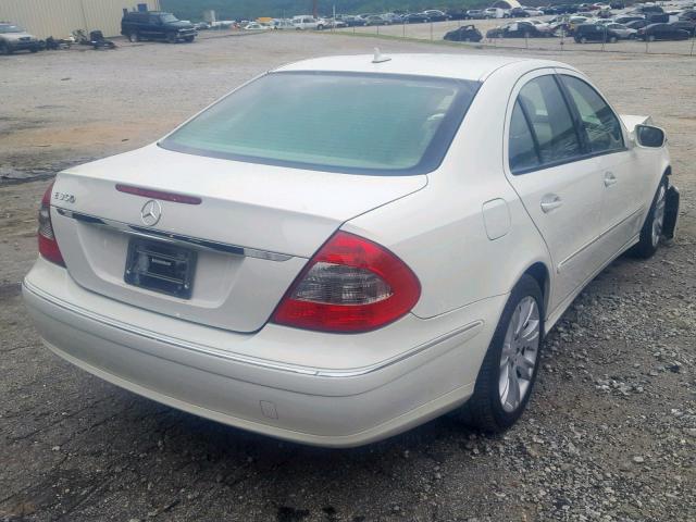 WDBUF56X09B376568 - 2009 MERCEDES-BENZ E 350 WHITE photo 4