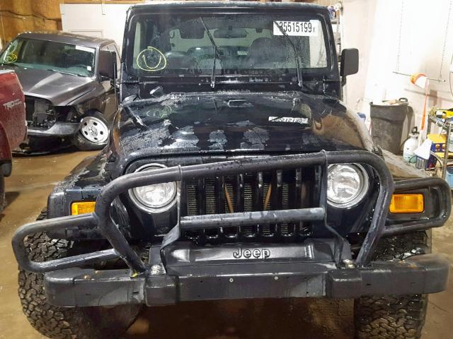 1J4FA39S12P711790 - 2002 JEEP WRANGLER / BLACK photo 9