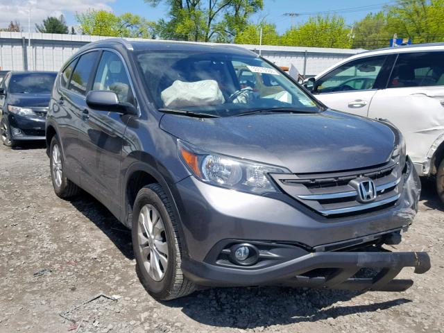 2HKRM4H71DH622376 - 2013 HONDA CR-V EXL GRAY photo 1