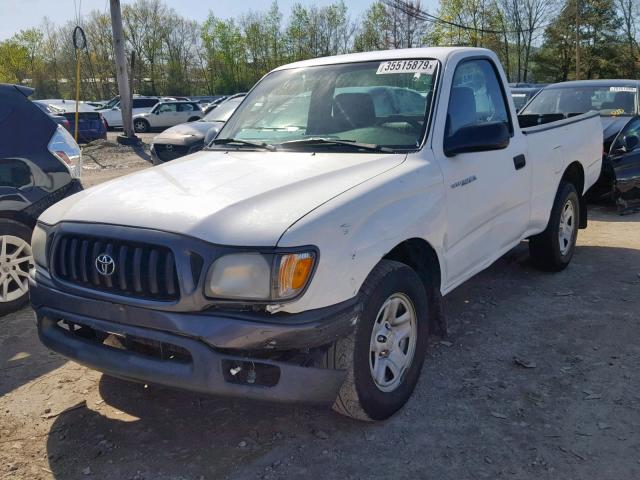 5TENL42N14Z395177 - 2004 TOYOTA TACOMA WHITE photo 2