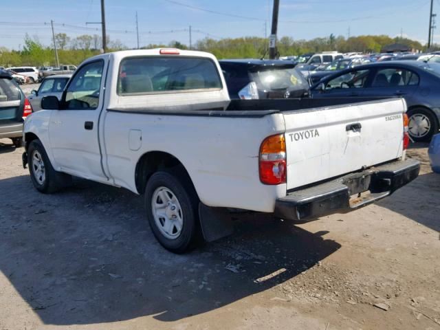 5TENL42N14Z395177 - 2004 TOYOTA TACOMA WHITE photo 3