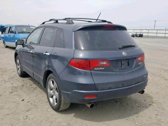 5J8TB18537A004661 - 2007 ACURA RDX TECHNO GRAY photo 3