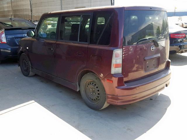 JTLKT324950209847 - 2005 TOYOTA SCION XB 勃艮第红 照片 3