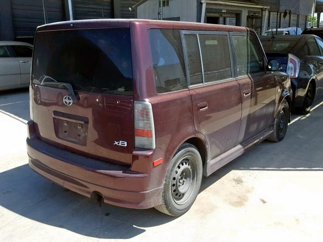 JTLKT324950209847 - 2005 TOYOTA SCION XB 勃艮第红 照片 4
