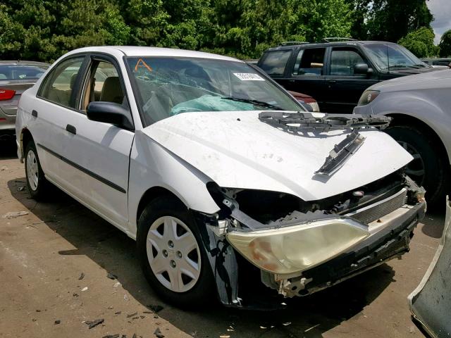 2HGES16335H613306 - 2005 HONDA CIVIC DX V WHITE photo 1