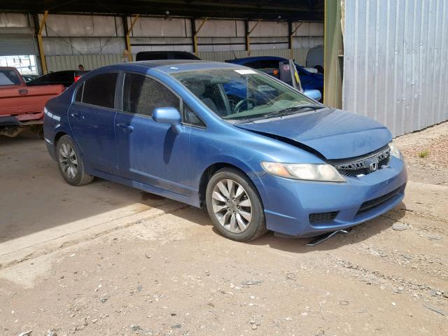 19XFA1F89AE045411 - 2010 HONDA CIVIC EX BLUE photo 1