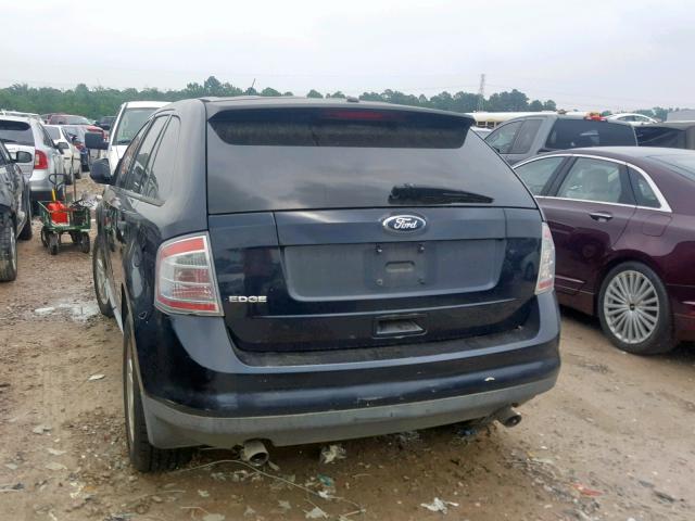 2FMDK36C78BA58899 - 2008 FORD EDGE SE BLACK photo 3