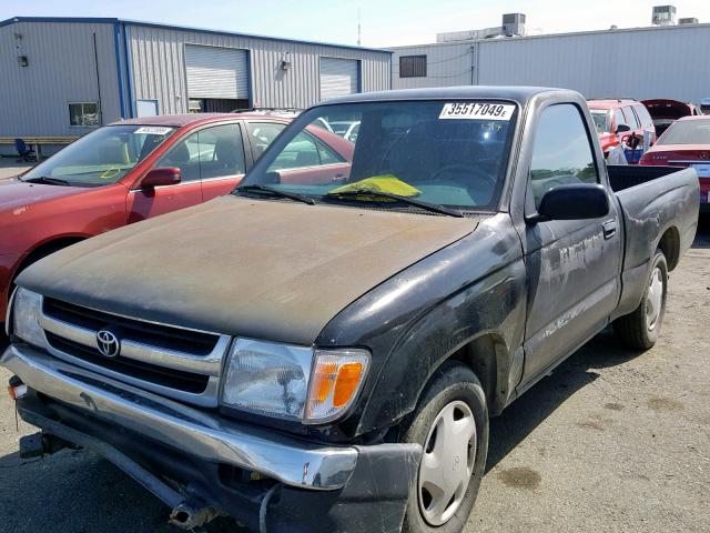 4TANL42N4XZ403395 - 1999 TOYOTA TACOMA BLACK photo 2