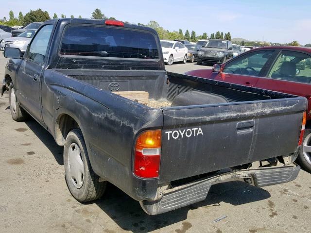 4TANL42N4XZ403395 - 1999 TOYOTA TACOMA BLACK photo 3