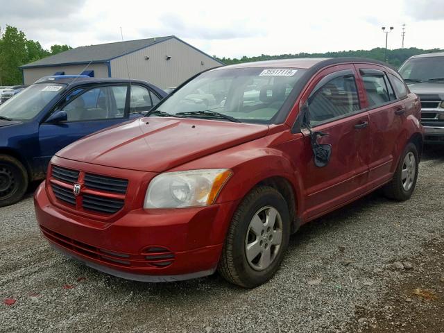 1B3HB28B67D566652 - 2007 DODGE CALIBER RED photo 2