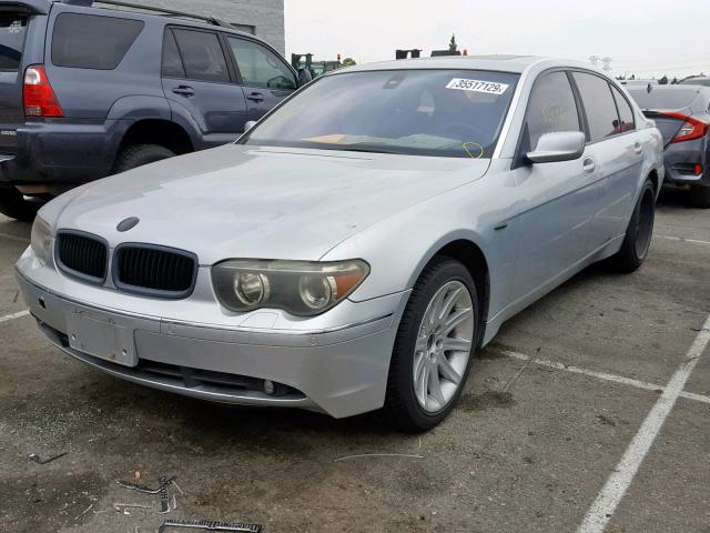 WBAGN63454DS48449 - 2004 BMW 745 LI SILVER photo 2