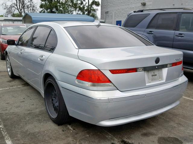 WBAGN63454DS48449 - 2004 BMW 745 LI SILVER photo 3