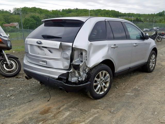 2FMDK3JC4BBB58411 - 2011 FORD EDGE SEL SILVER photo 4