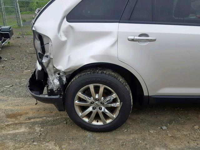 2FMDK3JC4BBB58411 - 2011 FORD EDGE SEL SILVER photo 9