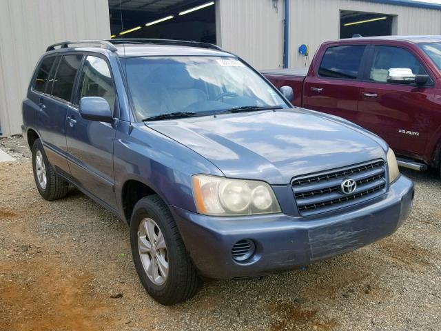 JTEHF21AX30153490 - 2003 TOYOTA HIGHLANDER BLUE photo 1