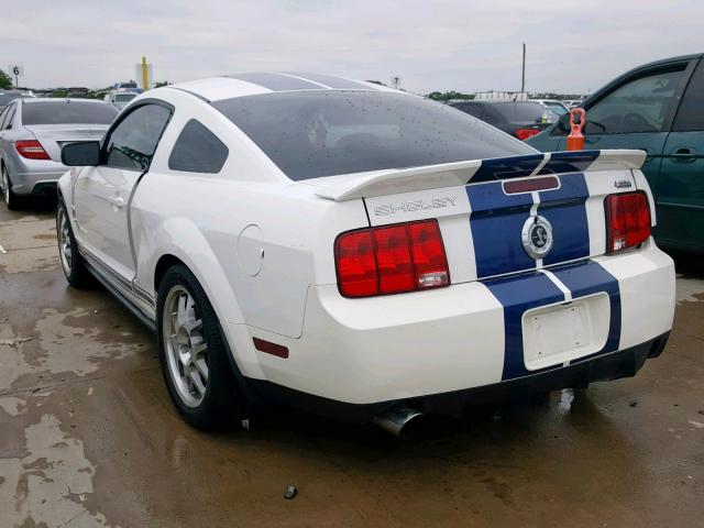 1ZVHT88S275335334 - 2007 FORD MUSTANG SH WHITE photo 3