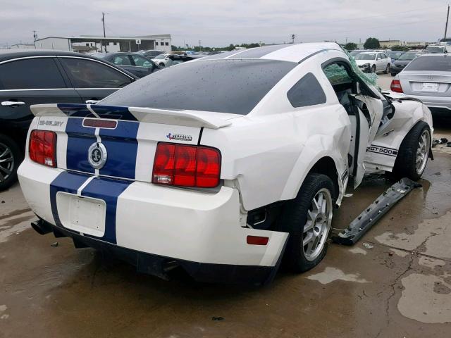 1ZVHT88S275335334 - 2007 FORD MUSTANG SH WHITE photo 4