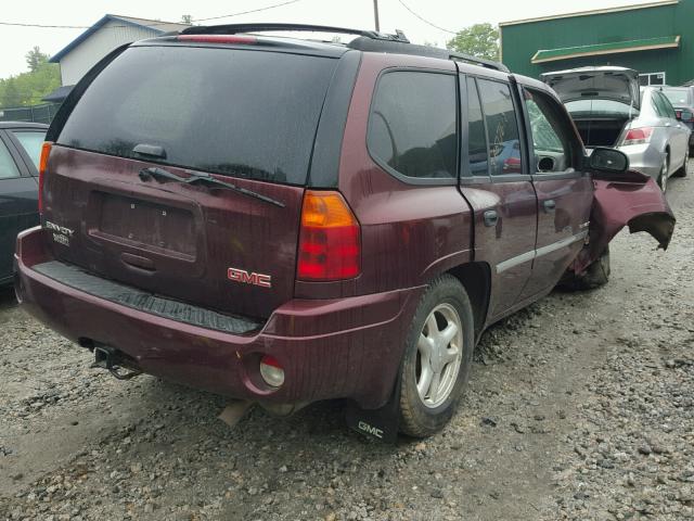 1GKDT13S062268365 - 2006 GMC ENVOY MAROON photo 4