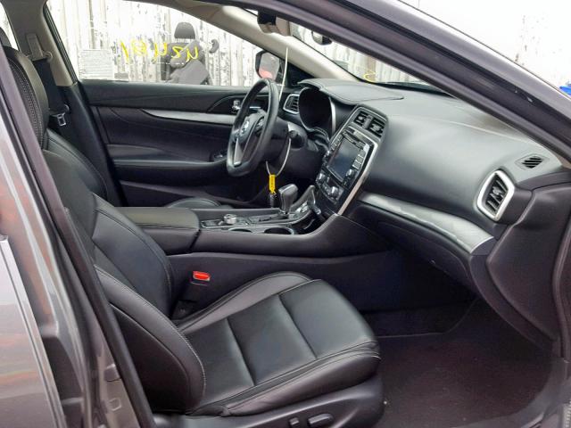 1N4AA6APXHC429307 - 2017 NISSAN MAXIMA 3.5 GRAY photo 5