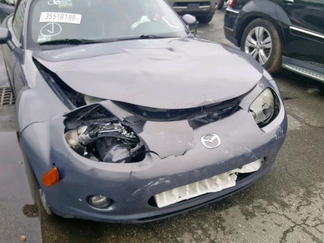 JM1NC25FX60105319 - 2006 MAZDA MX-5 MIATA BLUE photo 9