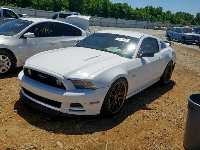 1ZVBP8CF8E5282706 - 2014 FORD MUSTANG GT WHITE photo 2