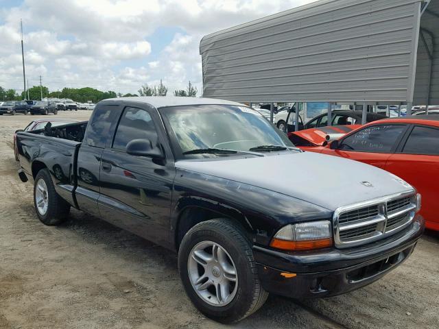 1B7GL22ZXXS110081 - 1999 DODGE DAKOTA BLACK photo 1