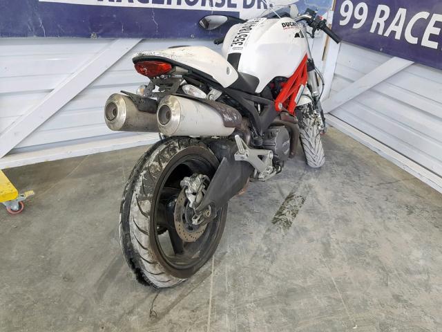 ZDM1RADN5AB030868 - 2010 DUCATI MONSTER 69 WHITE photo 4