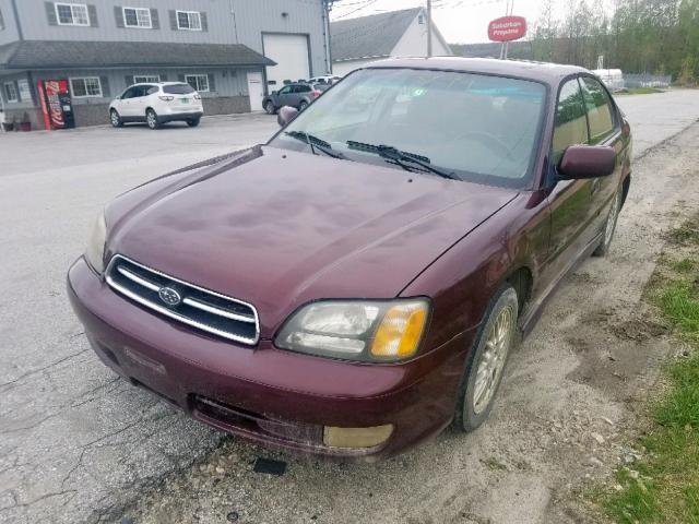 4S3BE656817213569 - 2001 SUBARU LEGACY GT PURPLE photo 2