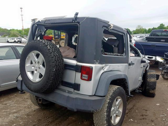 1J4AA2D13AL130316 - 2010 JEEP WRANGLER S SILVER photo 4