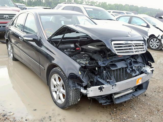 WDBRF87J37F853968 - 2007 MERCEDES-BENZ C 350 4MAT BLACK photo 1